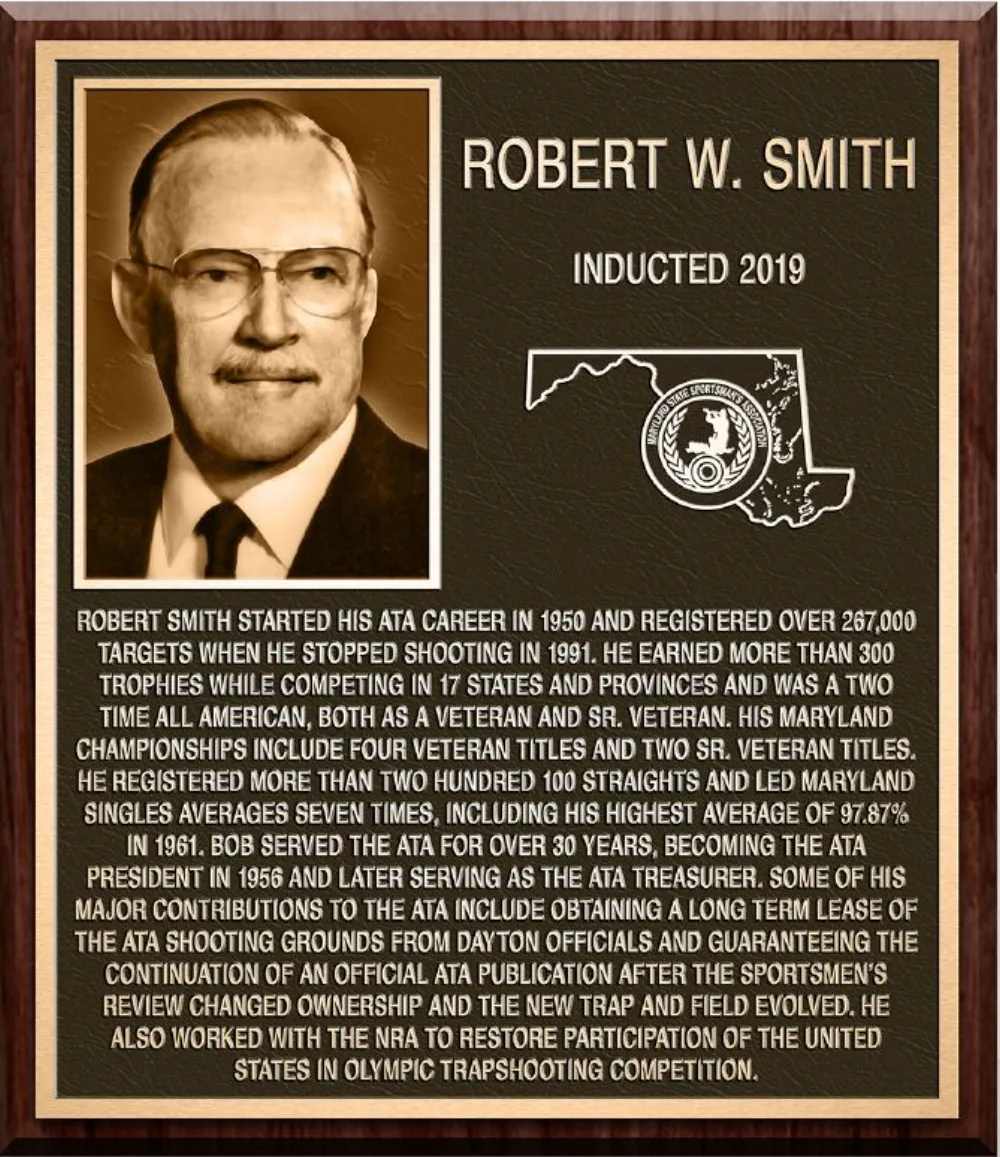 Hall of Fame plaque for Robert Smith